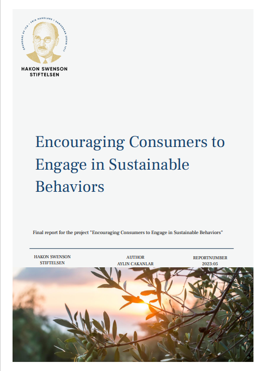Ny populärvetenskaplig rapport: Encouraging Consumers to Engage in Sustainable Behaviors